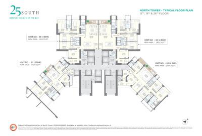 Project Image of 1721.0 - 3050.0 Sq.ft 3 BHK Apartment for buy in Hubtown Twenty Five South North Tower