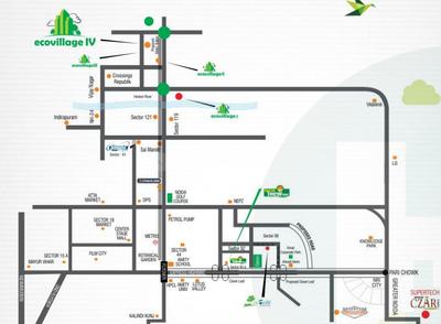 Project Image of 890.0 - 1660.0 Sq.ft 2 BHK Apartment for buy in Supertech Eco Village IV
