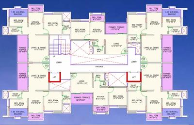 Project Image of 472.0 - 681.0 Sq.ft 1 BHK Apartment for buy in Kohinoor Iris Park Phase II