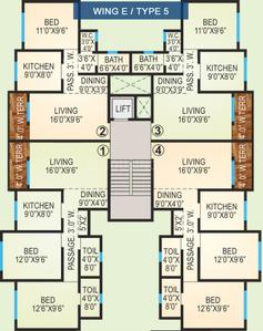 Project Image of 965 Sq.ft 2 BHK Apartment / Flat for sale in Virar West for Rs. 6500000