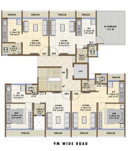 Project Image of 0.0 - 375.0 Sq.ft 1 BHK Apartment for buy in Alka Chandrakant Patil Shantai Harmony