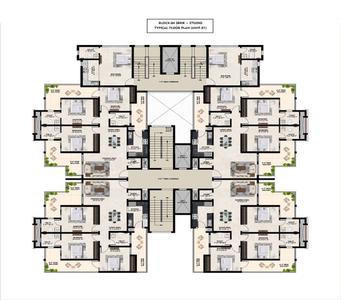 Project Image of 1915.0 - 2066.0 Sq.ft 3 BHK Apartment for buy in Krishna Atlantis Grand