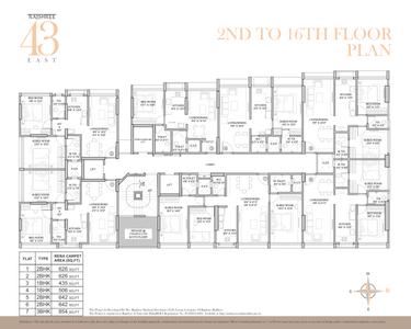 Project Image of 435.0 - 854.0 Sq.ft 1 BHK Apartment for buy in Rajshree Forty Three East