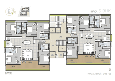 Project Image of 1911.0 - 6203.0 Sq.ft 3 BHK Apartment for buy in Avadh Ercole