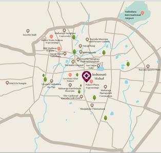 Project Image of 1421.7 - 2281.3 Sq.ft 3 BHK Apartment for buy in Baroda Indumati Palace Residences Tower F