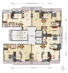 Project Image of 408.0 - 638.0 Sq.ft 1 BHK Apartment for buy in Dipti Surya CHSL