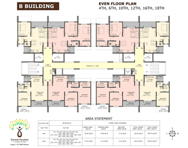 Project Image of 478.14 - 692.02 Sq.ft 1 BHK Apartment for buy in Ganesh Paradise Phase 2