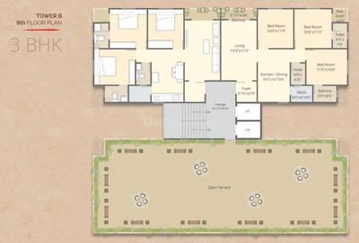 Project Image of 684.0 - 871.0 Sq.ft 2 BHK Apartment for buy in Shree Shukan Aroma