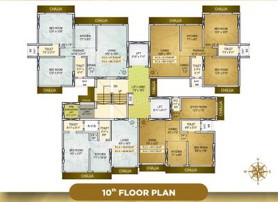 Project Image of 410.0 - 664.13 Sq.ft 1 BHK Apartment for buy in Shantee Muktangan Residency