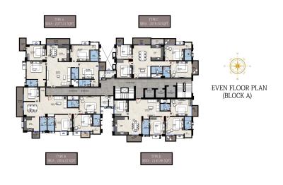 Project Image of 1003.99 - 2377.31 Sq.ft 2 BHK Apartment for buy in Savoy Binni Onyx