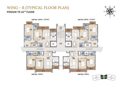 Project Image of 766.94 - 1226.99 Sq.ft 2 BHK Apartment for buy in Shalimar Garden Bay Crown