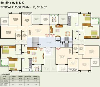 Project Image of 533.0 - 547.0 Sq.ft 2 BHK Apartment for buy in Krisala Adora Phase 1