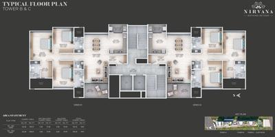 Project Image of 1445.0 - 3179.0 Sq.ft 3 BHK Apartment for buy in Nirvana