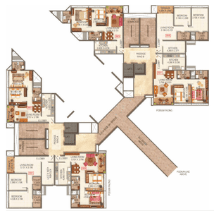 Project Image of 638.3 - 981.67 Sq.ft 2 BHK Apartment for buy in Kumar Palmspring Towers