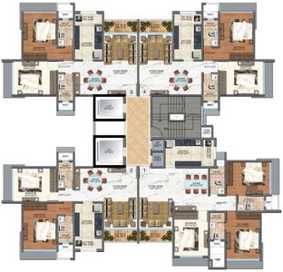 Project Image of 0.0 - 2620.0 Sq.ft 4.5 BHK Apartment for buy in Veena Sky Heights