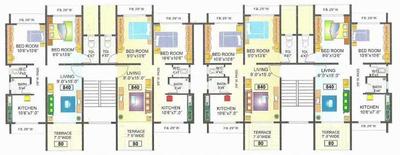 Project Image of 635.0 - 875.0 Sq.ft 1 BHK Apartment for buy in Vardhaman Galaxy 1 2 3