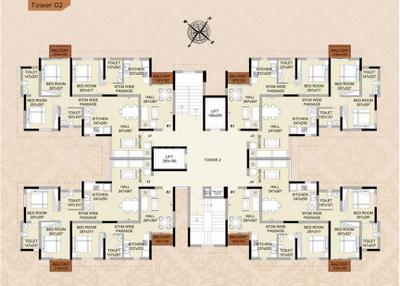 Project Image of 552 Sq.ft 2 BHK Apartment / Flat for sale in Eroor for Rs. 7800000