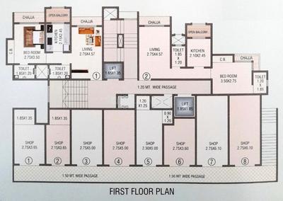 Project Image of 405.37 - 413.01 Sq.ft 1 BHK Apartment for buy in Siddique Basera Heights