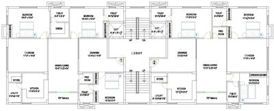 Project Image of 1894.13 - 2489.58 Sq.ft 3 BHK Apartment for buy in Vinayagar Isha