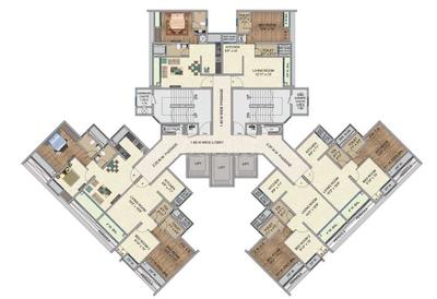 Project Image of 674.01 - 1205.36 Sq.ft 2 BHK Apartment for buy in Purvankara One Park Avenue 1