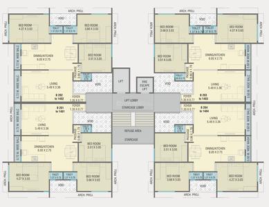 Project Image of 743.14 - 862.4 Sq.ft 3 BHK Apartment for buy in Amar Amardeep Harmony