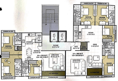 Project Image of 2360 Sq.ft 3 BHK Apartment / Flat for sale in Rander for Rs. 24800000