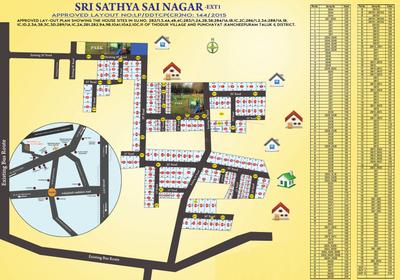 Wisdom Sri Sathya Sai Nagar Extension I Images for Layout Plan of Wisdom Sri Sathya Sai Nagar Extension I 1