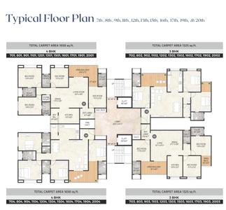 Project Image of 1325.0 - 1973.0 Sq.ft 3 BHK Apartment for buy in Sukhwani Celaeno Wing C And D