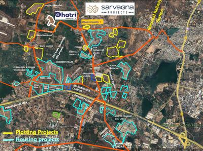Project Image of 1350.0 - 1989.0 Sq.ft Residential Plot Plot for buy in Dhatri County 2