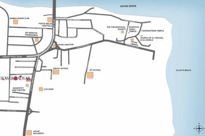Project Image of 1703.0 - 2416.0 Sq.ft 4 BHK Apartment for buy in Tower Of Adyar