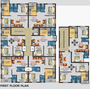 Project Image of 558.0 - 1169.0 Sq.ft 2 BHK Apartment for buy in Four Dublin Square