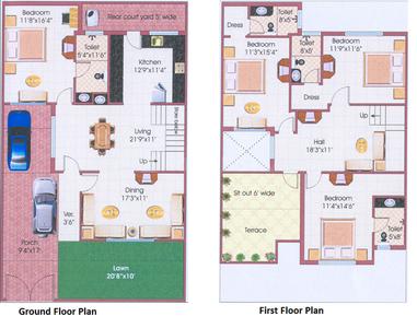 Project Image of 1715.0 - 2100.0 Sq.ft 3 BHK Villa for buy in Fortune Prestige