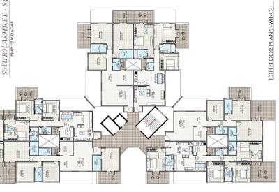 Project Image of 958.0 - 1172.0 Sq.ft 3 BHK Apartment for buy in Siddhivinayak S3 Lifestyle Building A To F