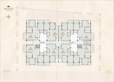 Project Image of 713.11 - 913.95 Sq.ft 2 BHK Apartment for buy in Madhavkunj