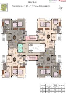 Project Image of 1055.0 - 1060.0 Sq.ft 3 BHK Apartment for buy in Mahindra Iris Court
