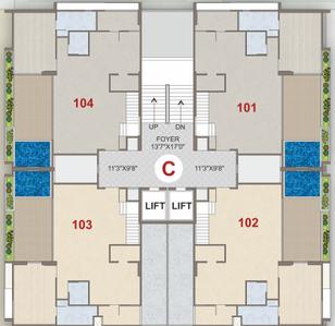 Project Image of 1922.22 - 2189.27 Sq.ft 4 BHK Duplex for buy in The Bougainvillea