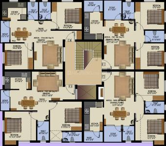 Project Image of 754.0 - 818.0 Sq.ft 2 BHK Apartment for buy in Oliyas Banyan