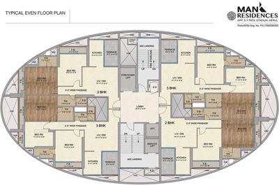 Project Image of 539.0 - 1787.0 Sq.ft 1 BHK Apartment for buy in Man Residences