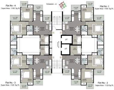 Project Image of 895.0 - 1650.0 Sq.ft 2 BHK Apartment for buy in Sethi Max Royal