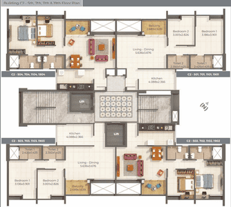 Project Image of 1090 Sq.ft 2 BHK Apartment / Flat for sale in Mohammed Wadi for Rs. 7200000