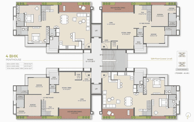 Project Image of 1251.42 - 3106.38 Sq.ft 3 BHK Apartment for buy in Shreepad Shivanta Vivanta