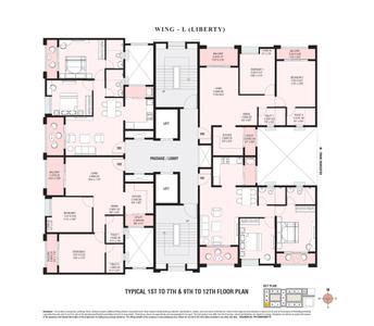 Project Image of 1300 Sq.ft 3 BHK Apartment / Flat for sale in Dhanori for Rs. 14000000