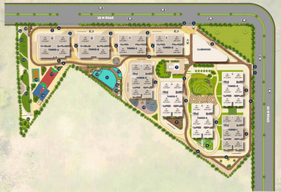 Project Image of 1679.0 - 3126.0 Sq.ft 3 BHK Apartment for buy in Zuari Gangothri Tribhuja