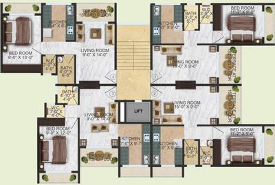 Project Image of 368.0 - 564.0 Sq.ft 1 RK Apartment for buy in HDG Hill View