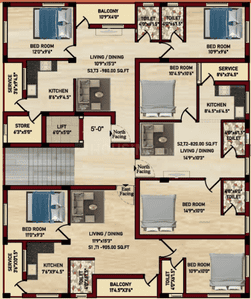 Project Image of 820.0 - 1380.0 Sq.ft 2 BHK Apartment for buy in ACS Aadhis Castle
