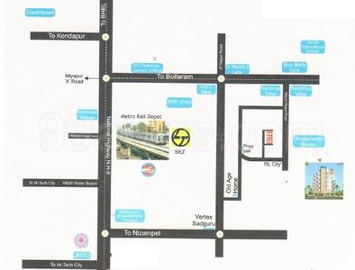 Sreenidhi Residency Location Plan 1