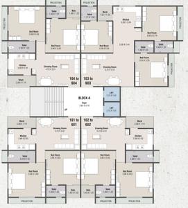 Project Image of 504.94 - 887.05 Sq.ft 2 BHK Apartment for buy in Rajendra Hammash Residency Block A And C