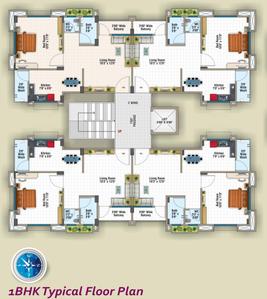 Project Image of 720.0 - 1584.0 Sq.ft 1 BHK Apartment for buy in Aakash Prithvi