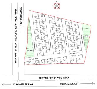 Project Image of 1350.0 - 2700.0 Sq.ft Residential Plot Plot for buy in Bhashyam Cyber County 4