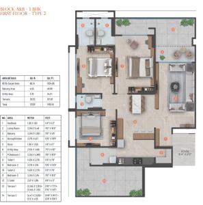 Project Image of 1117.0 - 1117.83 Sq.ft 3 BHK Apartment for buy in Adani Augusta